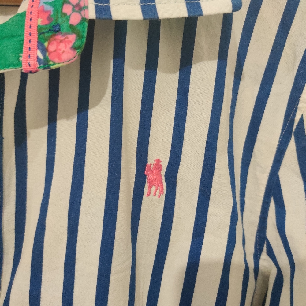 THOMAS COOK|| VINTAGE Striped SHIRT SIZE 16 - Picture 3 of 10